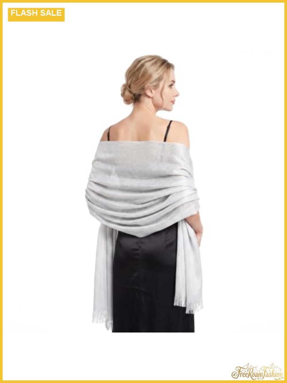 Viscose Metallic Thread Shawl Wrap Scarf for Weddings & Parties